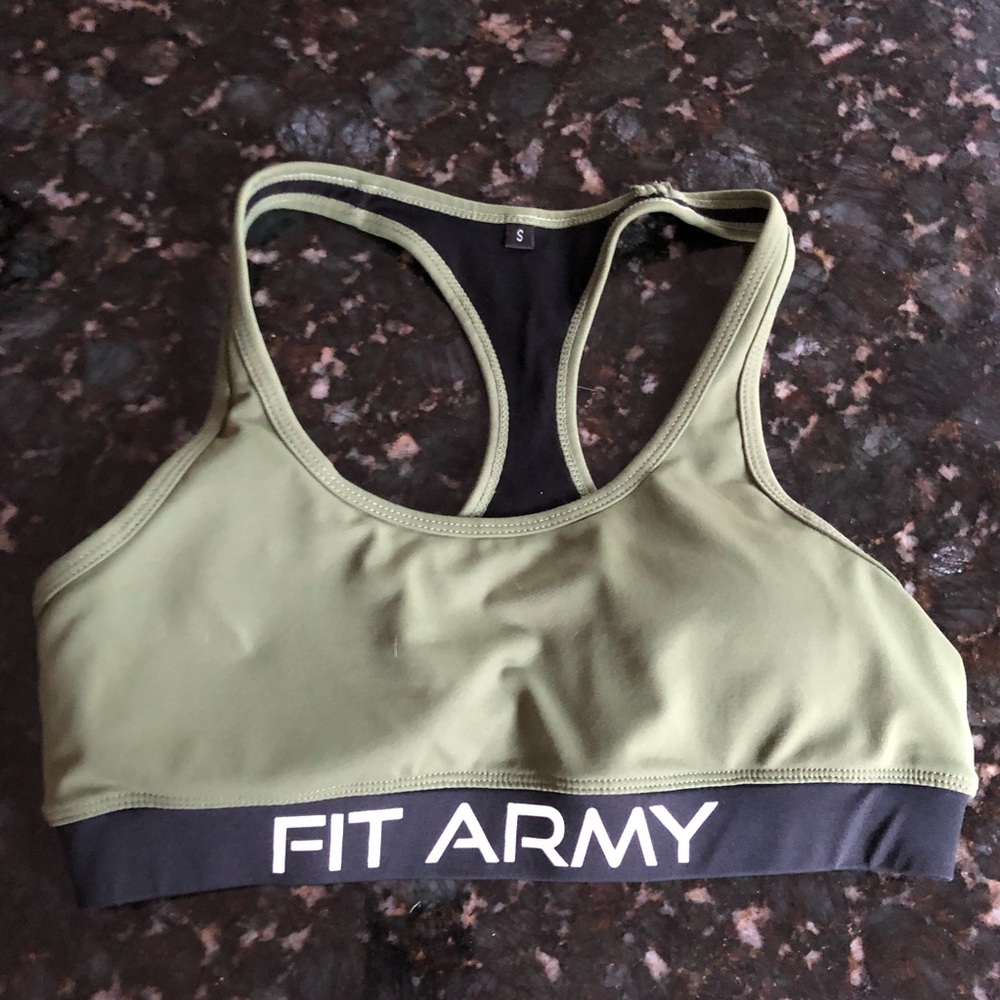 Fit Army Official Brand Sports Bra size small